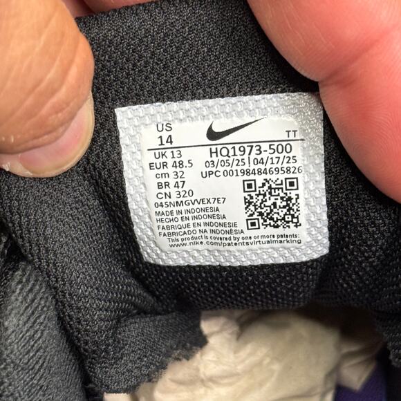 Nike Air Max 95 OG Purple Camo Size 14 HQ1973-500 - Picture 8 of 10